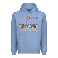 Colony Blue Easter bunny Teacher Premium Hoodie - OliviaCreatesArt