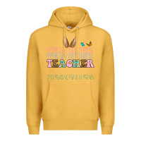 Mustard Easter bunny Teacher Premium Hoodie - OliviaCreatesArt