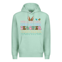 Seafoam Easter bunny Teacher Premium Hoodie - OliviaCreatesArt