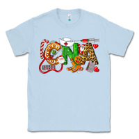 Dusty Blue Christmas CNA Certified Nursing Assistant Classic Tee - LillyAllenDesigns
