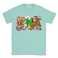 Seafoam Christmas CNA Certified Nursing Assistant Classic Tee - LillyAllenDesigns