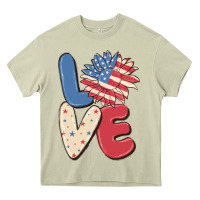 Mossy love 4th of july Heavy Core Tee - MaliasSmallBusiness
