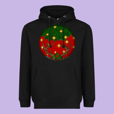 Christmas Heavyweight Hoodie Designed By Bundleandbundleshop