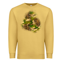 Antique Gold camouflage and leopard patch  3 Premium Sweatshirt - BundleAndBundleShop