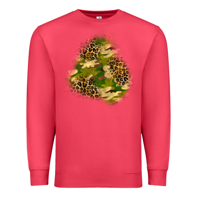 Camouflage And Leopard Patch  3 Premium Sweatshirt by BundleAndBundleShop | Teevron