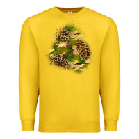 Lemon camouflage and leopard patch  3 Premium Sweatshirt - BundleAndBundleShop