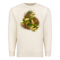 Sandshell camouflage and leopard patch  3 Premium Sweatshirt - BundleAndBundleShop