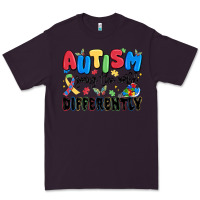 Plum autism seeing the world differently Premium Tee - MaliasSmallBusiness