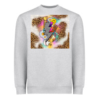 Retro Baseball With Leopard Heavyweight Sweatshirt | Teevron