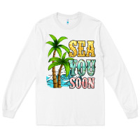 White Sea you soon Long Sleeve Tee - NancyCooperArtShop