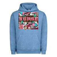 Pigment Pebble Blue Nurse Urban Hoodie - LillyAllenDesigns