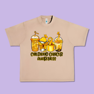 Childhood Cancer Awareness Coffee Urban Heavy Tee Designed By Jasminsmagicworld