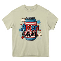 Mossy American can cooler Heavy Core Tee - MaliasSmallBusiness