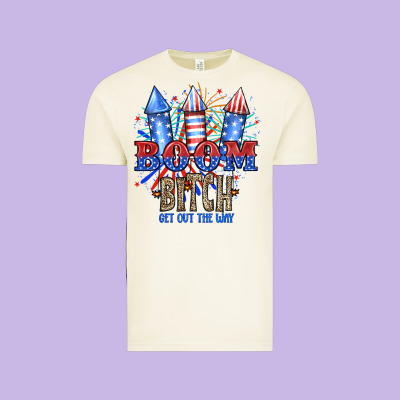 Boom Bıtch Get Out The Way Vintage Tee Designed By Jahusdesignshop