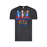 Vintage Black Boom Bıtch Get Out The Way Vintage Tee - JahusDesignShop