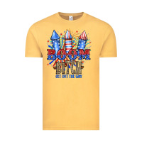 Vintage Mustard Boom Bıtch Get Out The Way Vintage Tee - JahusDesignShop