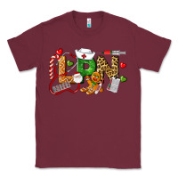Burgundy Christmas lpn certified nursing assistant Classic Tee - LillyAllenDesigns