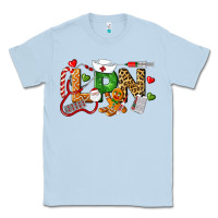 Dusty Blue Christmas lpn certified nursing assistant Classic Tee - LillyAllenDesigns
