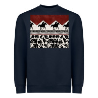 Navy cowgirl with cowhide Heavyweight Sweatshirt - TumblerDesignByShophia