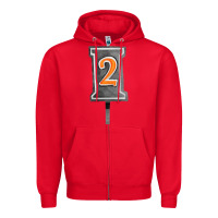 Red marker 2 chain fa element Zipper Hoodie - FaDigitalArtStudio