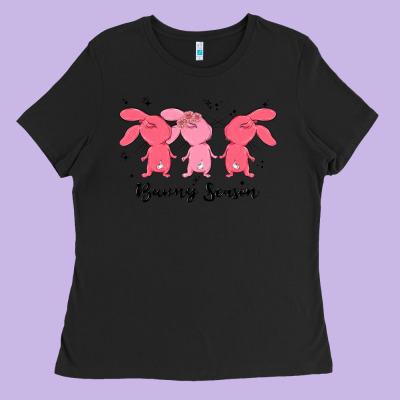 Easter Bunny Ladies Tee Designed By Maliassmallbusiness