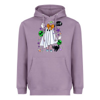 Lavender cute ghost halloween Heavyweight Hoodie - BundleAndBundleShop