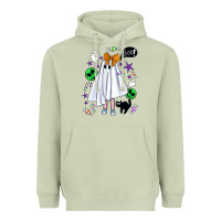 Matcha cute ghost halloween Heavyweight Hoodie - BundleAndBundleShop