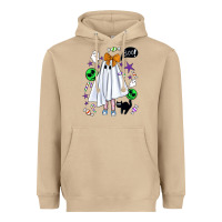 Cute Ghost Halloween Heavyweight Hoodie | Teevron