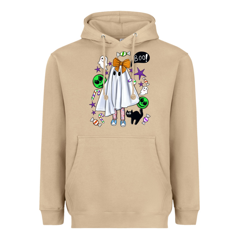 Cute Ghost Halloween Heavyweight Hoodie by BundleAndBundleShop | Teevron
