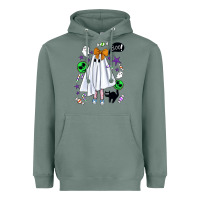 Sage cute ghost halloween Heavyweight Hoodie - BundleAndBundleShop