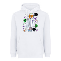 White cute ghost halloween Heavyweight Hoodie - BundleAndBundleShop