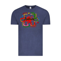 Vintage Denim autism teacher pencil Vintage Tee - Artiststas