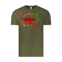Vintage Olive autism teacher pencil Vintage Tee - Artiststas