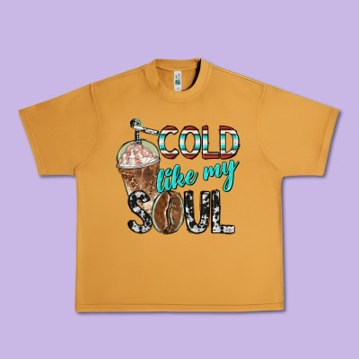 Cold Like My Soul With Coffee Urban Heavy Tee Designed By Barkaloodesign