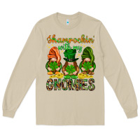 Mushroom shamrockin with my gnomies Long Sleeve Tee - NancyCooperArtShop