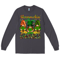 Smoke shamrockin with my gnomies Long Sleeve Tee - NancyCooperArtShop