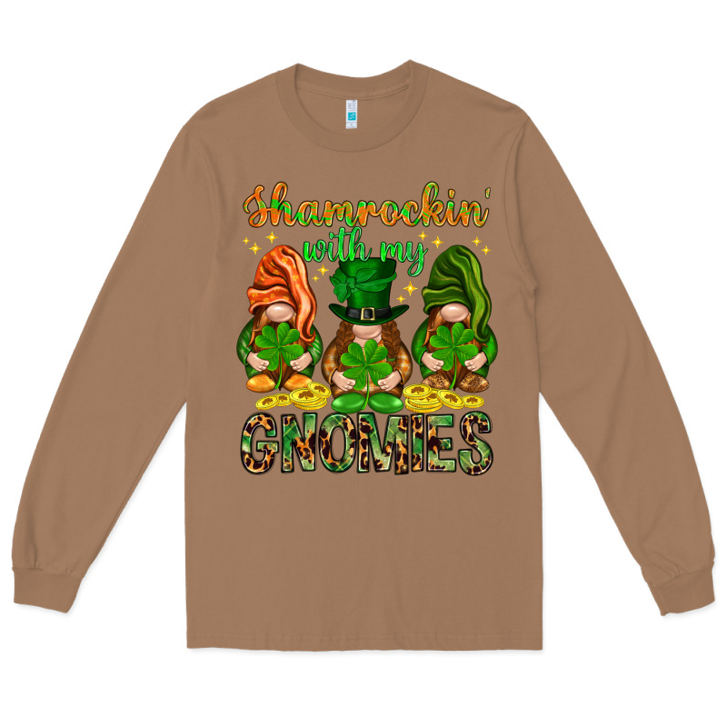 Shamrockin With My Gnomies Long Sleeve Tee by NancyCooperArtShop | Teevron