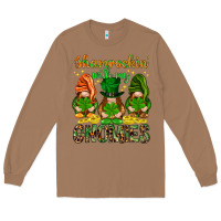 Toasted Coconut shamrockin with my gnomies Long Sleeve Tee - NancyCooperArtShop