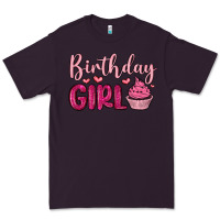 Plum birthday girl cupcake Premium Tee - MaliasSmallBusiness