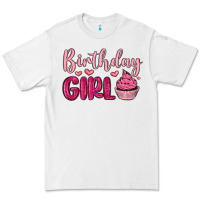 White birthday girl cupcake Premium Tee - MaliasSmallBusiness