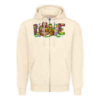 Sandshell mardi gras love Zipper Hoodie - OliviaCreatesArt