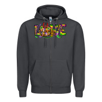 Smoke mardi gras love Zipper Hoodie - OliviaCreatesArt