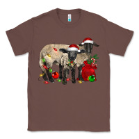 Chestnut Christmas Suffolk Sheep And Baby Suffolk Sheep Classic Tee - LillyAllenDesigns
