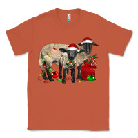 Copper Christmas Suffolk Sheep And Baby Suffolk Sheep Classic Tee - LillyAllenDesigns