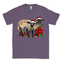 Lavender Christmas Suffolk Sheep And Baby Suffolk Sheep Classic Tee - LillyAllenDesigns
