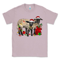 Lilac Christmas Suffolk Sheep And Baby Suffolk Sheep Classic Tee - LillyAllenDesigns