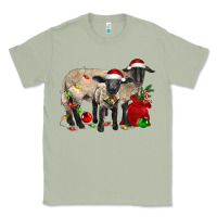 Matcha Christmas Suffolk Sheep And Baby Suffolk Sheep Classic Tee - LillyAllenDesigns