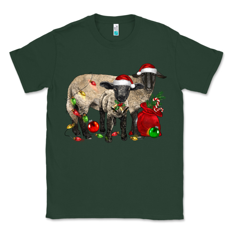 Christmas Suffolk Sheep And Baby Suffolk Sheep Classic Tee by LillyAllenDesigns | Teevron