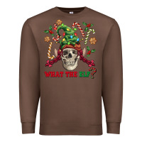 Chestnut what the elf skull Premium Sweatshirt - FaDigitalArtStudio