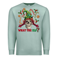 Seafoam what the elf skull Premium Sweatshirt - FaDigitalArtStudio